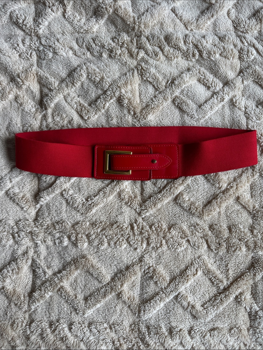 Calderon Red Stretchy Fashion Belt
